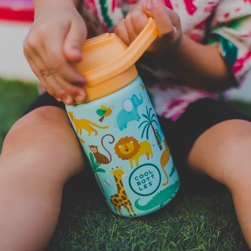 Dětská nerezová termoláhev COOL BOTTLES Kiddie Wild Crew 350 ml 3D - náhled 5