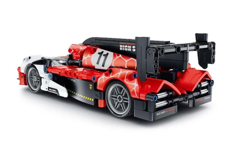 Stavebnice iM.MASTER závodní auto plast 472 dílků na zpětné natažení - náhled 4