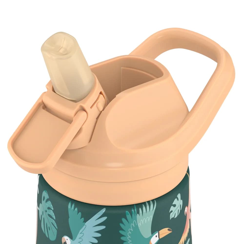 Dětská nerezová termoláhev COOL BOTTLES Kiddie Rainforest Refuge 350 ml 3D - náhled 3