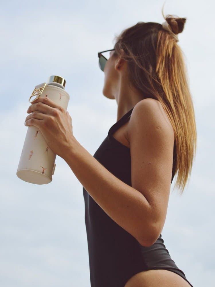 Láhev na pití Equa Mismatch Playa 750 ml s obalem z umělé kůže - náhled 5