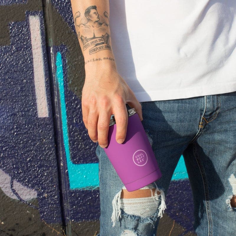 Nerezový termohrnek COOL BOTTLES Vivid Violet třívrstvý 330ml - náhled 5