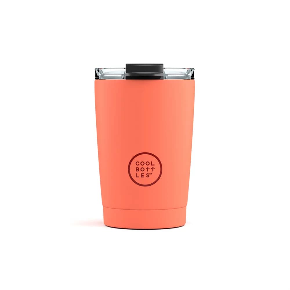 Nerezový termohrnek COOL BOTTLES Pastel Coral třívrstvý 330ml
