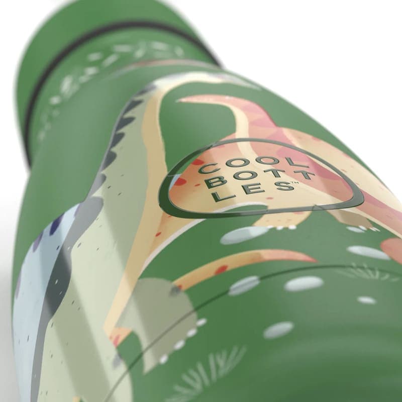 Dětská nerezová termolahev COOL BOTTLES Kids Jurassic Era třívrstvá 350ml NEW - náhled 3
