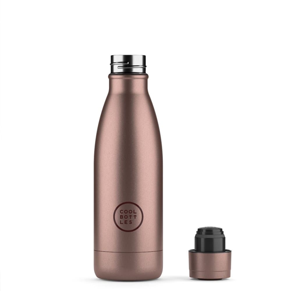 Nerezová termolahev COOL BOTTLES Metallic Rose třívrstvá 350 ml - náhled 2