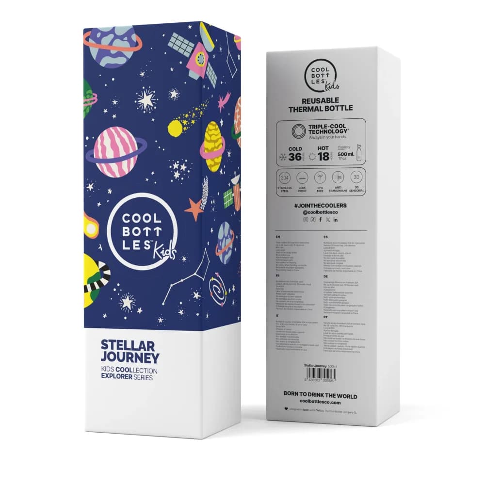 Dětská nerezová termolahev COOL BOTTLES Candy Land třívrstvá 350ml 3D - náhled 4