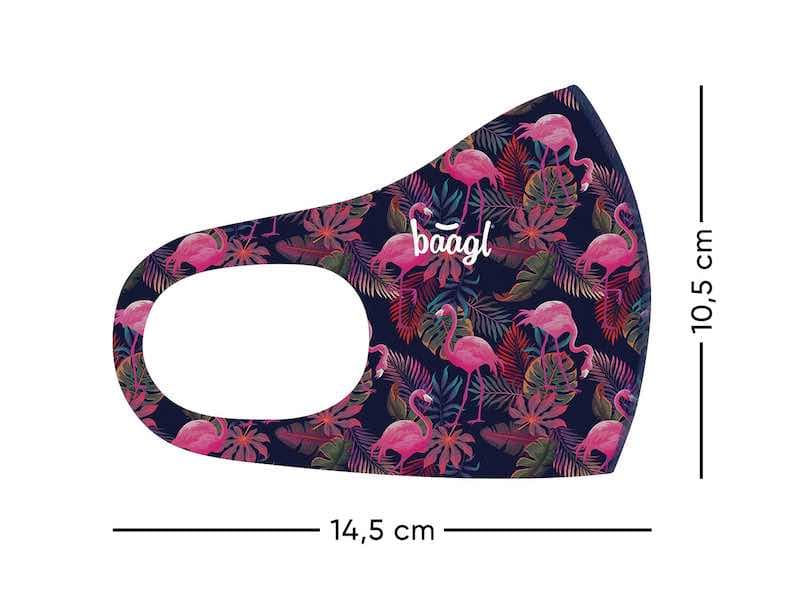 Baagl Antibakteriální rouška pro děti Flamingo A-30457 - náhled 2