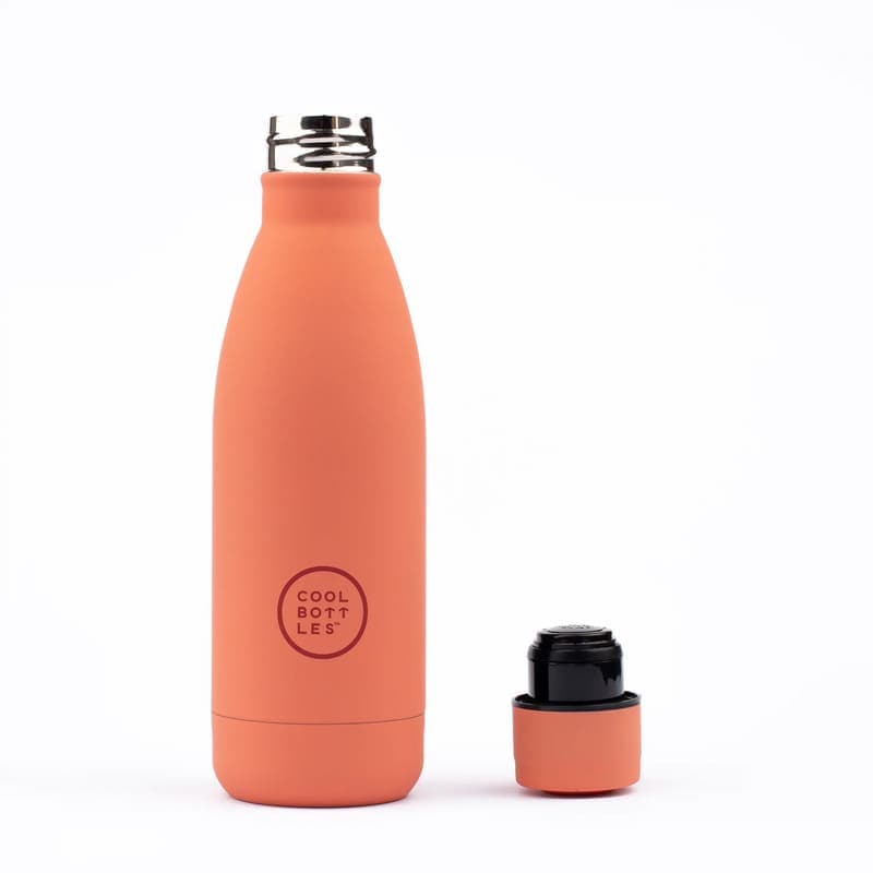 Nerezová termolahev COOL BOTTLES Pastel Coral třívrstvá 350ml NEW - náhled 3