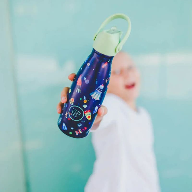 Dětská nerezová termolahev COOL BOTTLES Kids Space Rockets třívrstvá 260ml NEW - náhled 5