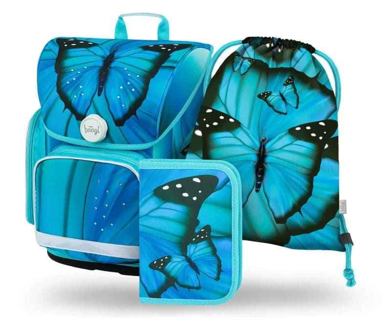 BAAGL Školní aktovka Ergo Butterfly