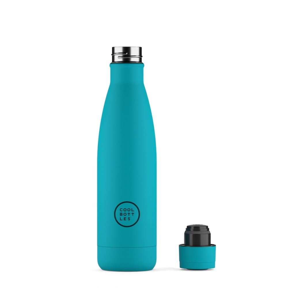 Nerezová termolahev COOL BOTTLES Vivid Turquoise třívrstvá 500ml NEW - náhled 2