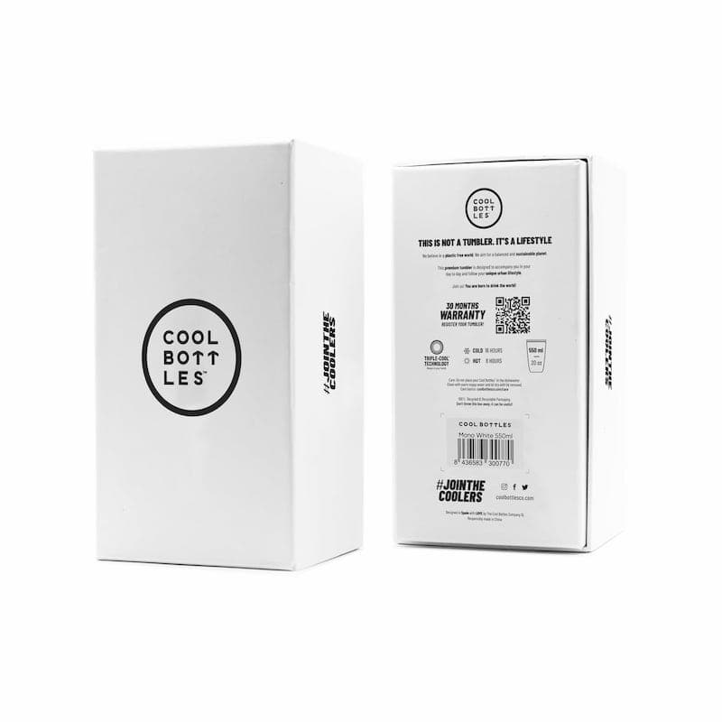 Nerezový termohrnek COOL BOTTLES Pastel Grey třívrstvý 550ml - náhled 5