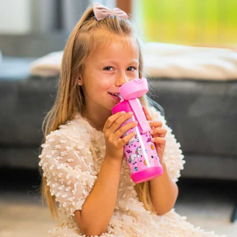 Dětská nerezová termoláhev s brčkem JARLSON CHARLI Unicorn 350 ml - náhled 4