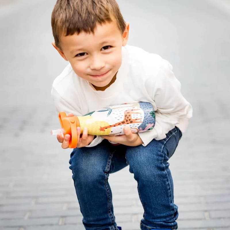 Dětská nerezová termolahev COOL BOTTLES Kids Savannah Kingdom třívrstvá 260ml NEW - náhled 5