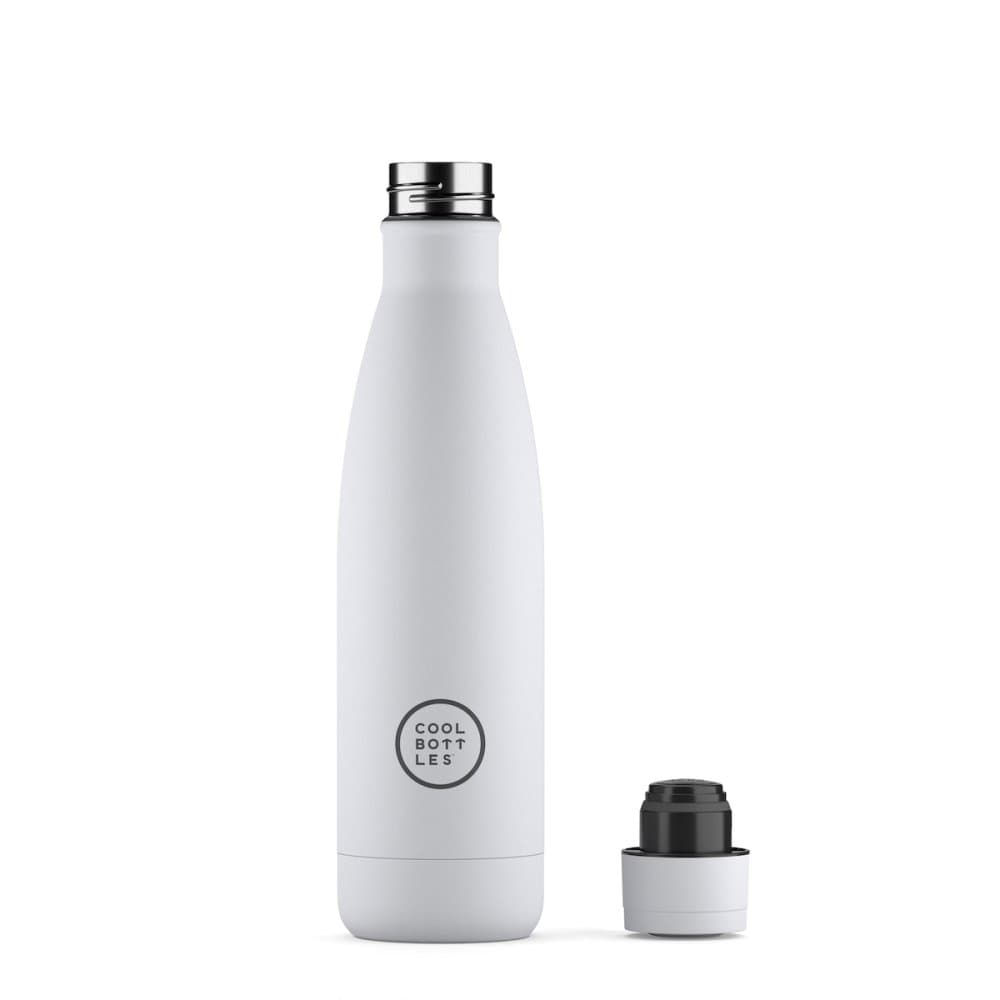 Nerezová termolahev COOL BOTTLES Mono White třívrstvá 500ml - náhled 2