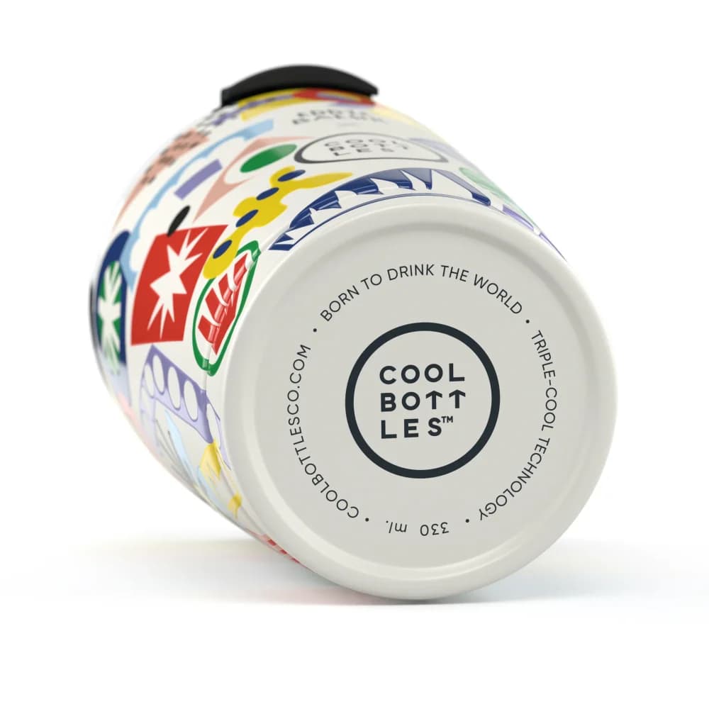 Nerezový termohrnek Cool Bottles Xclusive! Eddie Baehr - Electric Garden 330 ml - náhled 2