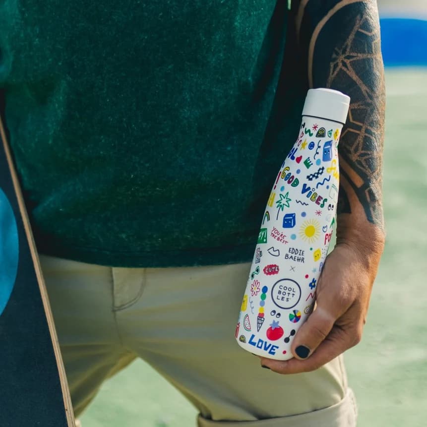 Nerezová termolahev Cool Bottles Xclusive! Good Vibes třívrstvá 500 ml - náhled 5