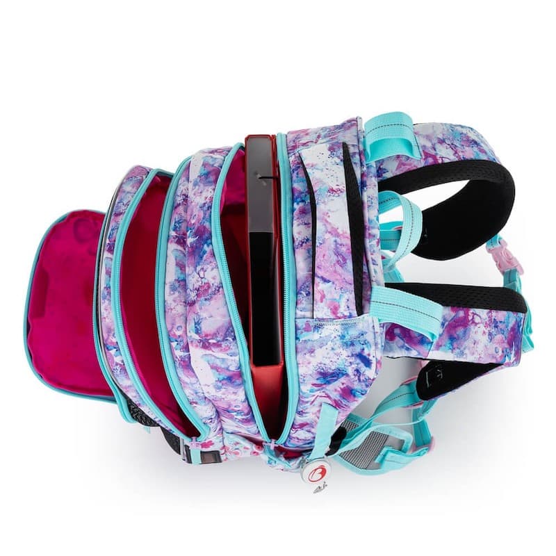 Školní batoh v setu pro prvňáčky BAGMASTER LUMI 21 C GRAY/BLUE/PINK - 3 díly - náhled 2