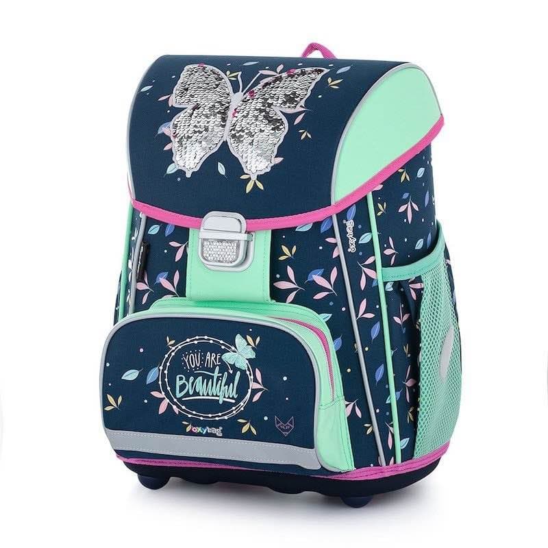 Oxybag Školní aktovka v setu pro prvňáčky PREMIUM Motýl - 3 díly - náhled 2