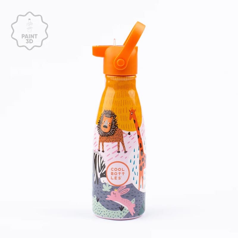 Dětská nerezová termolahev COOL BOTTLES Kids Savannah Kingdom třívrstvá 260ml NEW - náhled 2