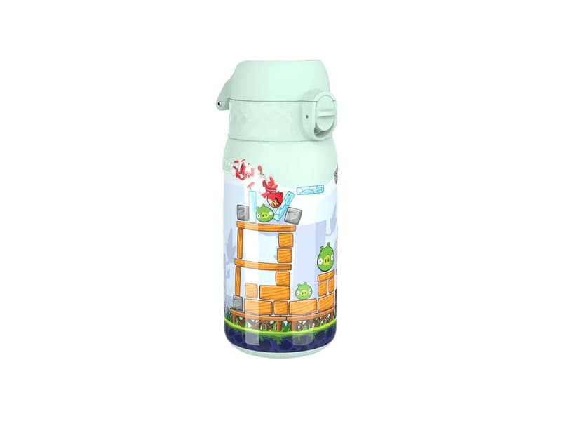 Nerezová láhev na pití ion8 Leak Proof Angry Birds Game level 350 ml