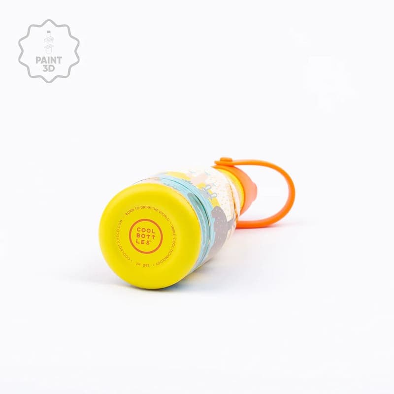 Dětská nerezová termolahev COOL BOTTLES Kids Jungle Park třívrstvá 260ml NEW - náhled 4