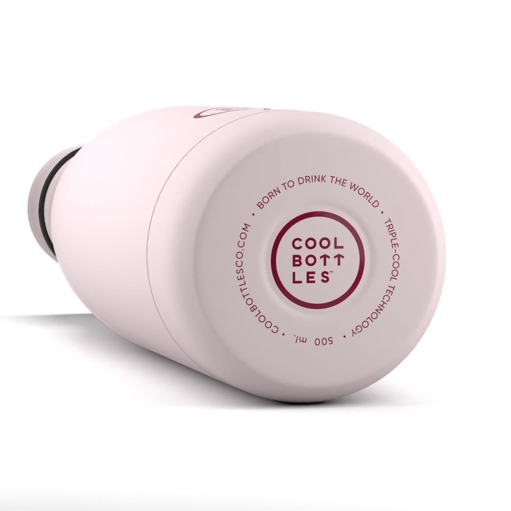 Nerezová termolahev COOL BOTTLES Pastel Pink třívrstvá 350 ml - náhled 3