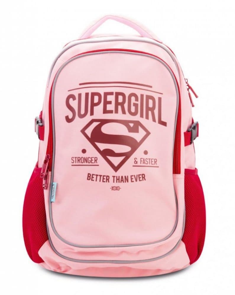 Školní batoh s pončem Baagl Supergirl – ORIGINAL - náhled 2