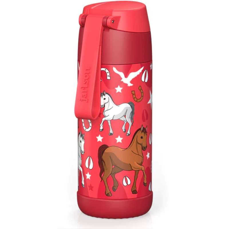 Dětská nerezová termoláhev s brčkem JARLSON CHARLI Kůň 350 ml - náhled 2