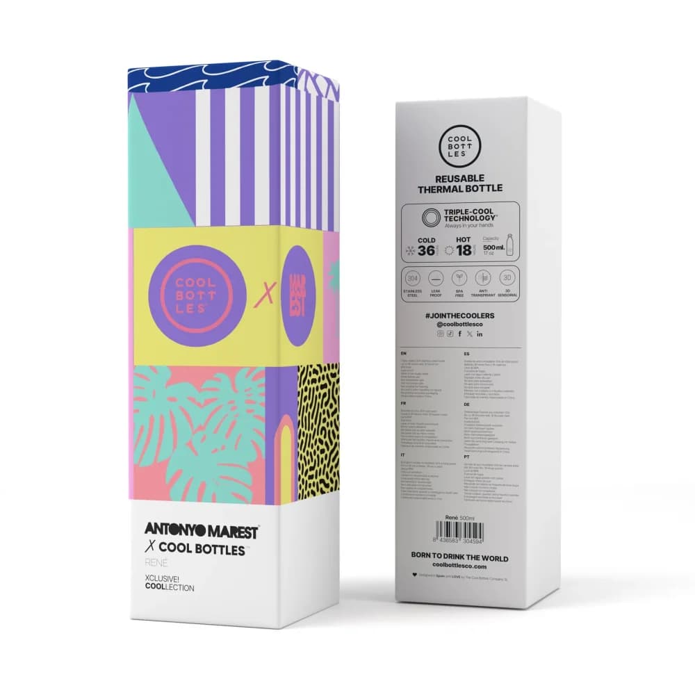 Nerezová termolahev Cool Bottles Xclusive! René třívrstvá 500 ml - náhled 4