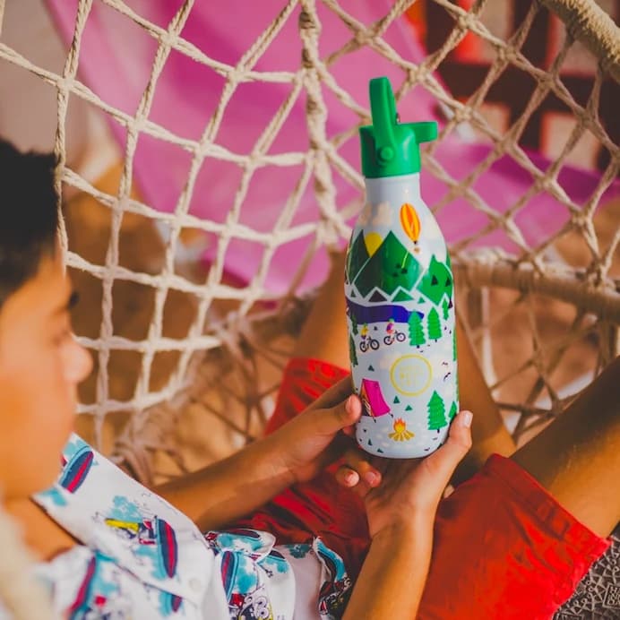 Dětská nerezová termolahev COOL BOTTLES Candy Land třívrstvá 350ml 3D - náhled 5