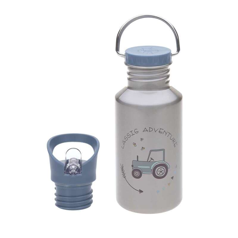 Dětská nerezová láhev na pití Lässig 500 ml traktor - Stainless Steel Adventure tractor