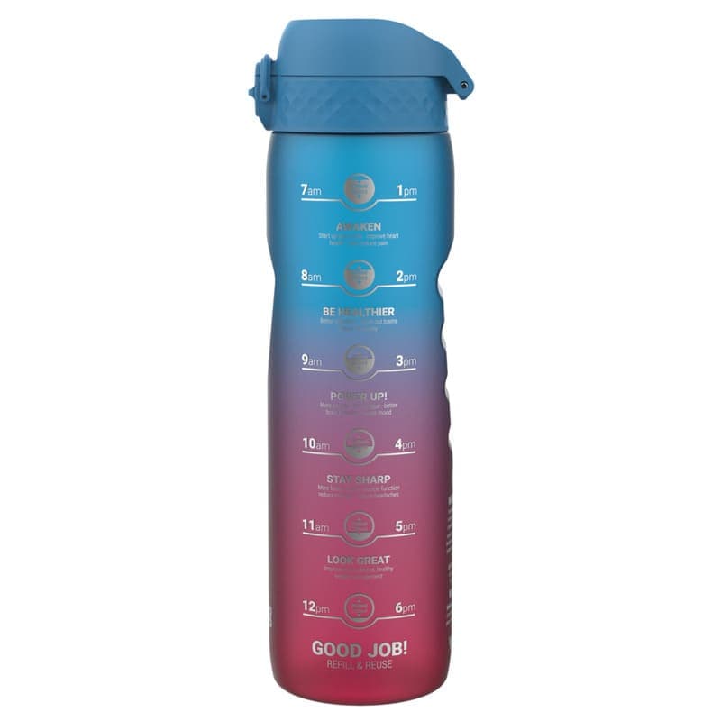 Láhev na pití ion8 Leak Proof Motivator Blue & Pink 1000 ml - náhled 3