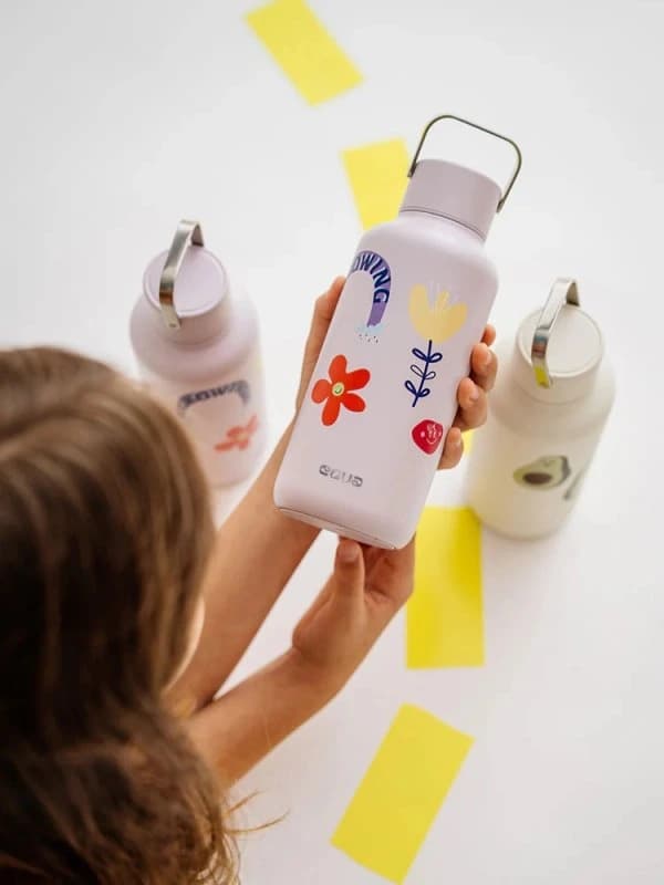 Nerezová láhev na pití Equa Timeless Flower Power 600 ml - náhled 4