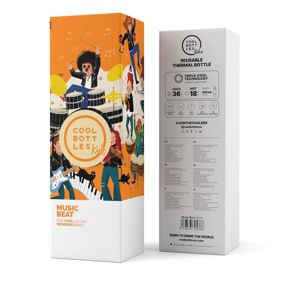 Dětská nerezová termolahev COOL BOTTLES Candy Land třívrstvá 350ml 3D - náhled 4