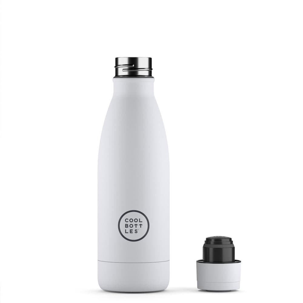 Nerezová termolahev COOL BOTTLES Mono White třívrstvá 350 ml - náhled 2