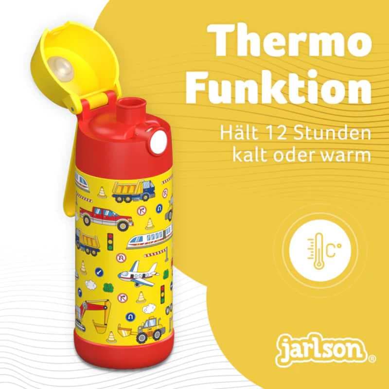 Dětská nerezová termoláhev na pití JARLSON MALI Dopravní prostředky 350 ml - náhled 3