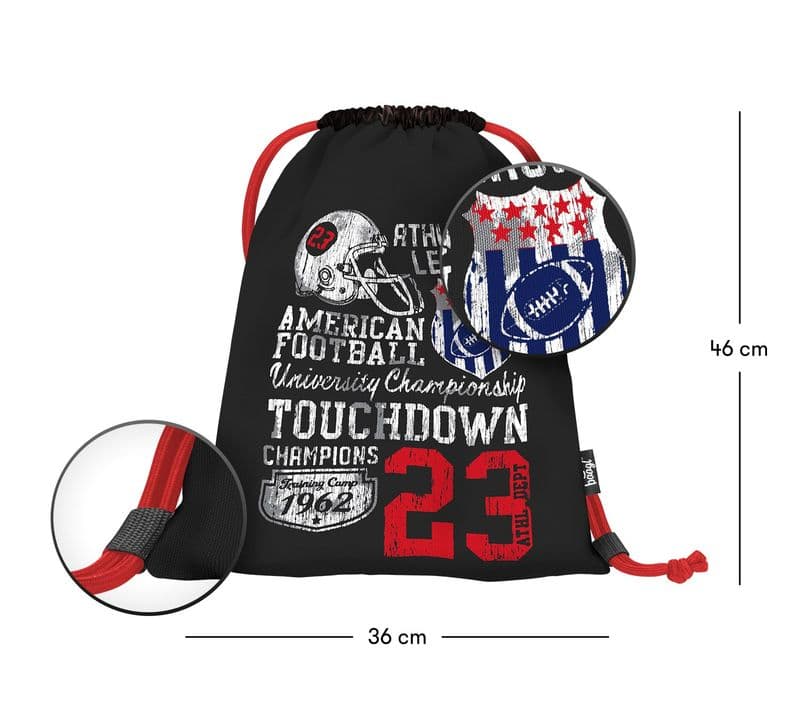 Sáček na obuv Baagl Americký fotbal - TOUCHDOWN - náhled 3