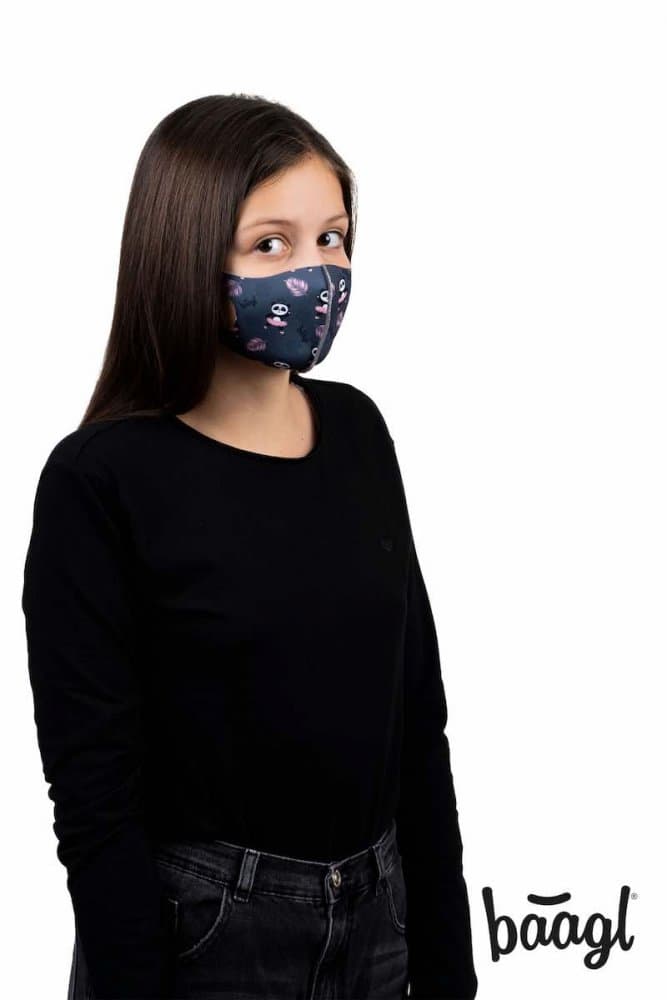 Baagl Antibakteriální rouška pro děti Panda A-30454 - náhled 3