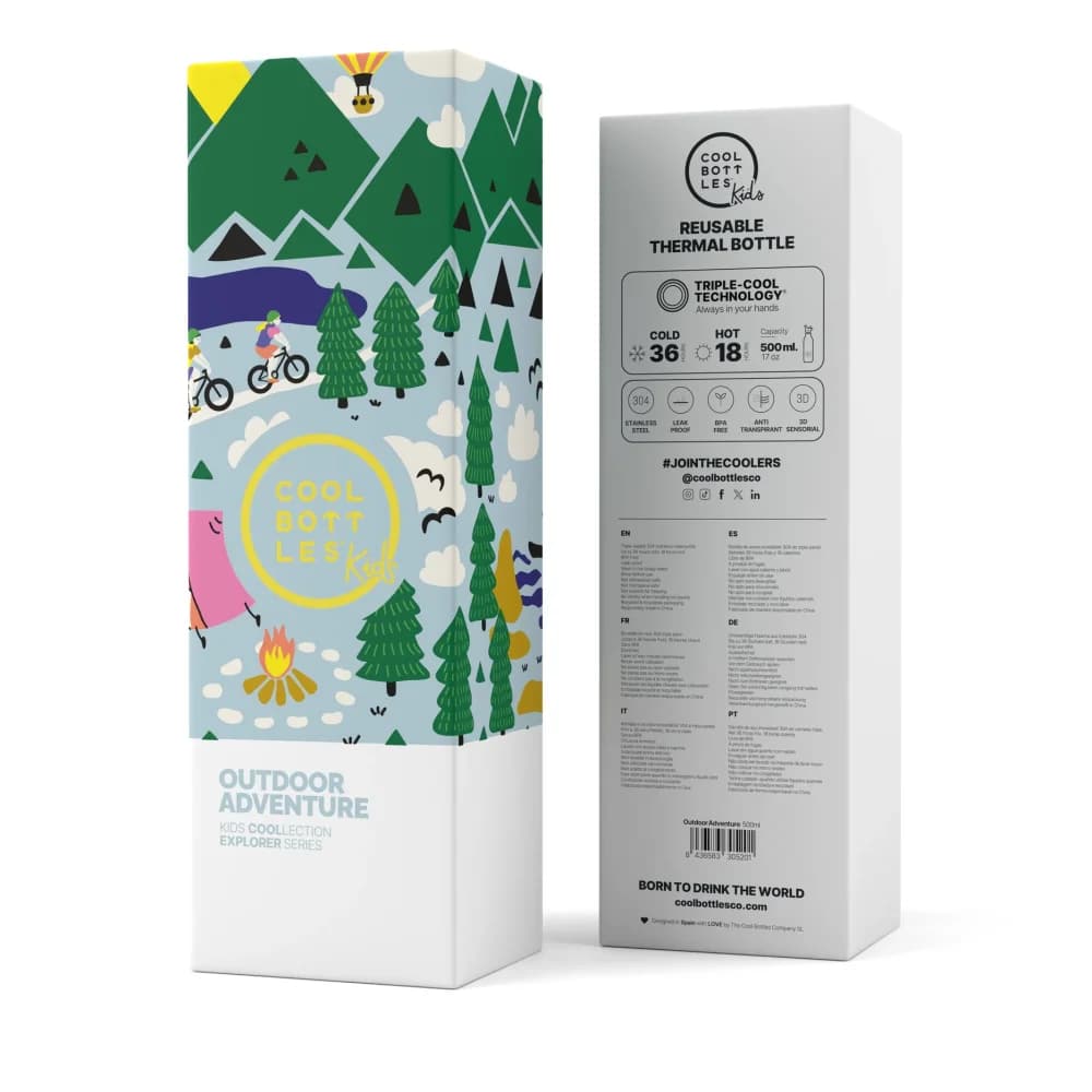 Dětská nerezová termolahev COOL BOTTLES Candy Land třívrstvá 350ml 3D - náhled 4