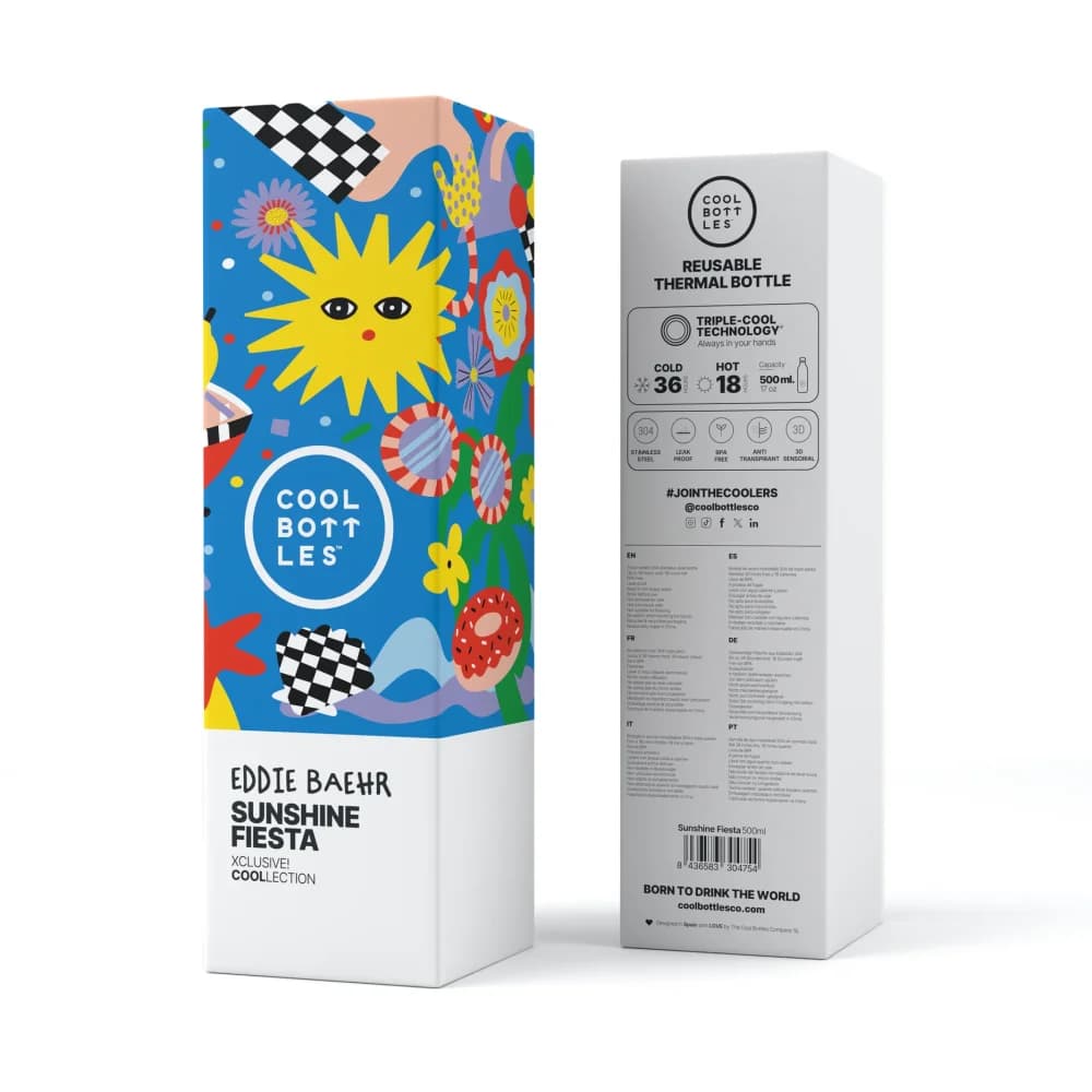 Nerezová termolahev Cool Bottles Xclusive! Sunshine Fiesta třívrstvá 500 ml - náhled 4