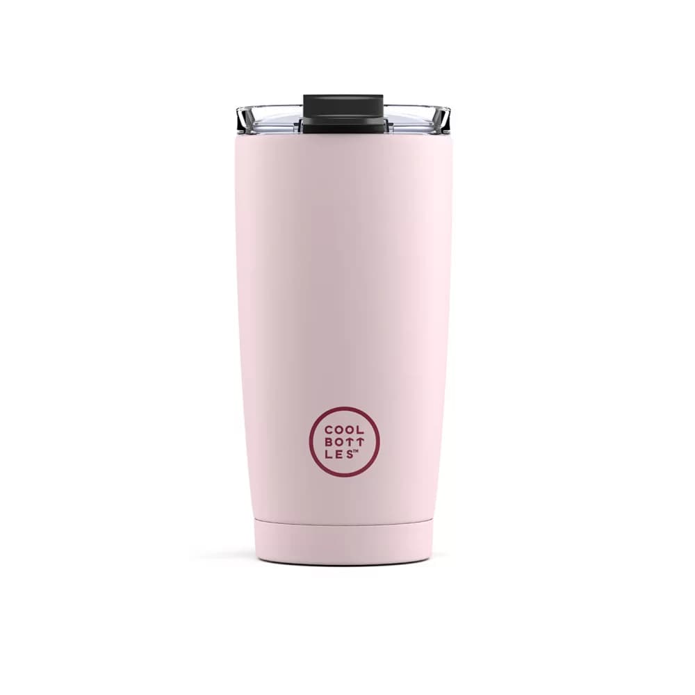Nerezový termohrnek COOL BOTTLES Pastel Pink třívrstvý 550ml