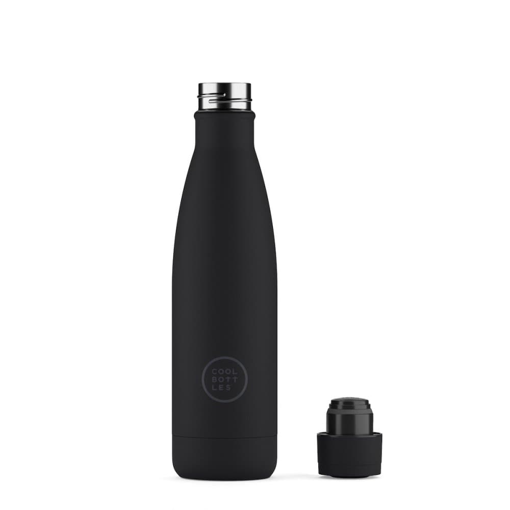 Nerezová termolahev COOL BOTTLES Mono Black třívrstvá 500ml - náhled 2