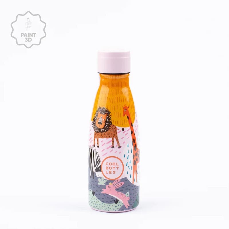 Dětská nerezová termolahev COOL BOTTLES Kids Savannah Kingdom třívrstvá 260ml NEW - náhled 3