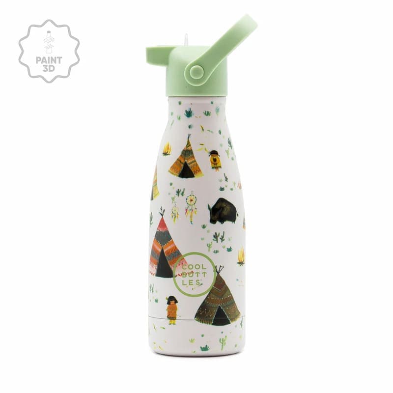 Dětská nerezová termolahev COOL BOTTLES Kids Indian Tribe třívrstvá 260ml NEW