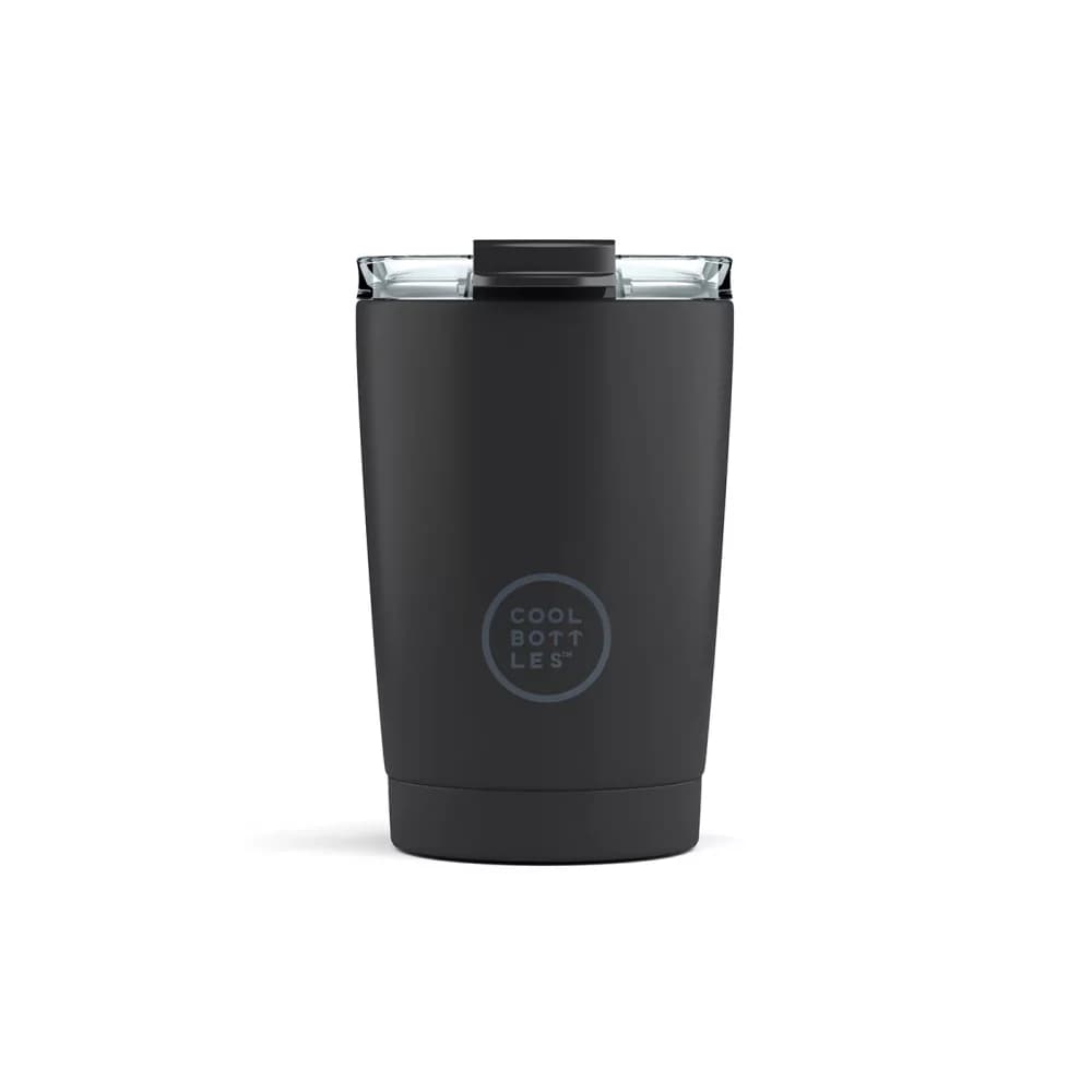 Nerezový termohrnek COOL BOTTLES Mono Black třívrstvý 330ml