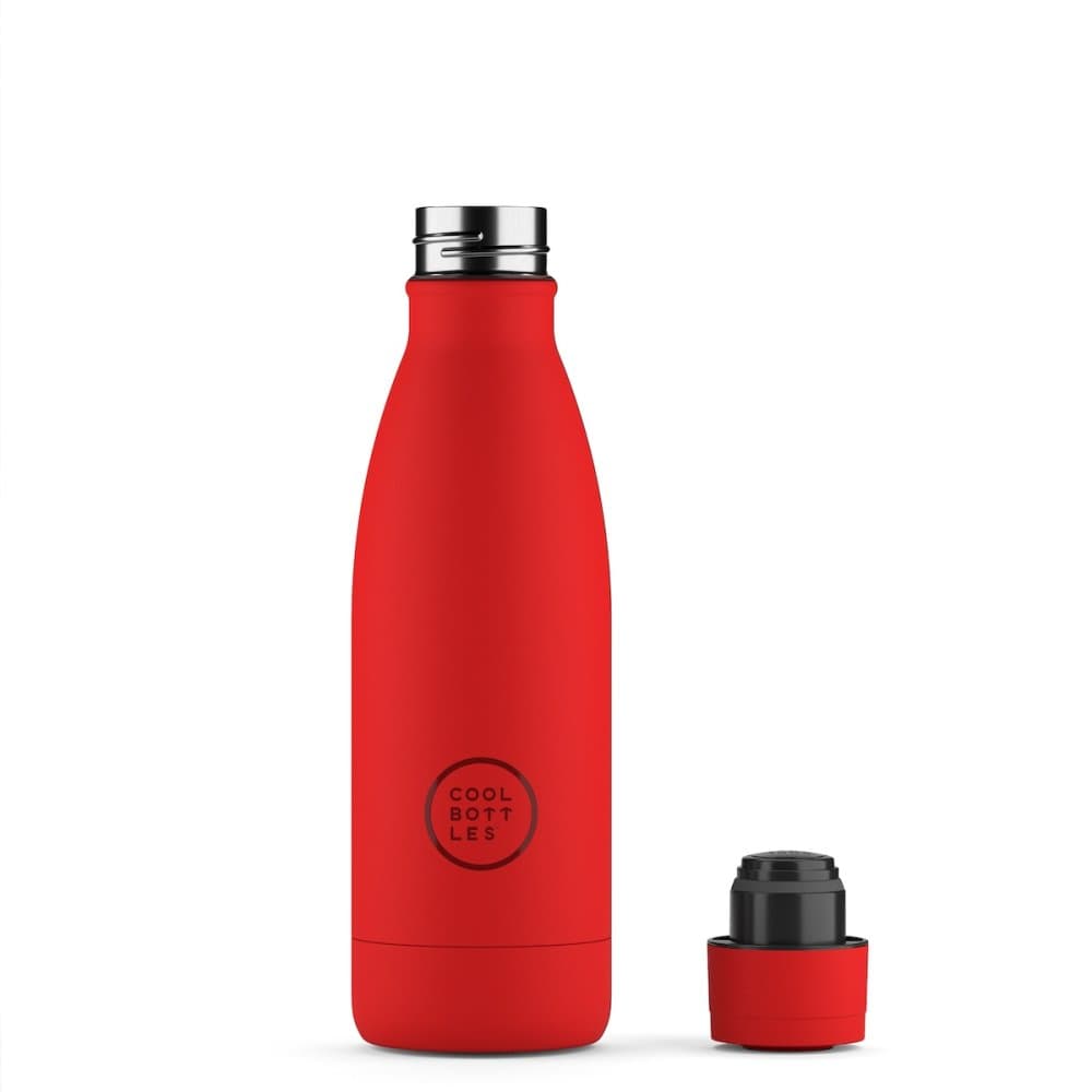 Nerezová termolahev COOL BOTTLES Vivid Red třívrstvá 350 ml - náhled 2