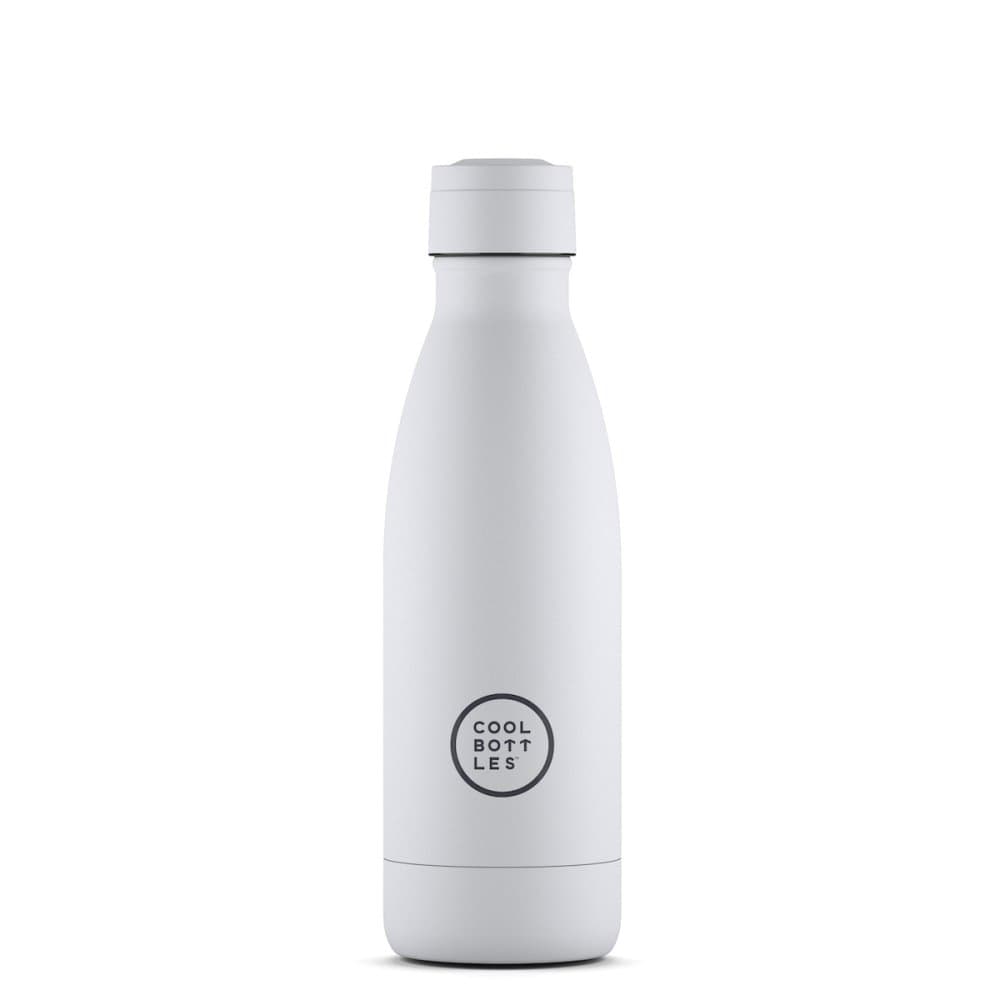 Nerezová termolahev COOL BOTTLES Mono White třívrstvá 350 ml