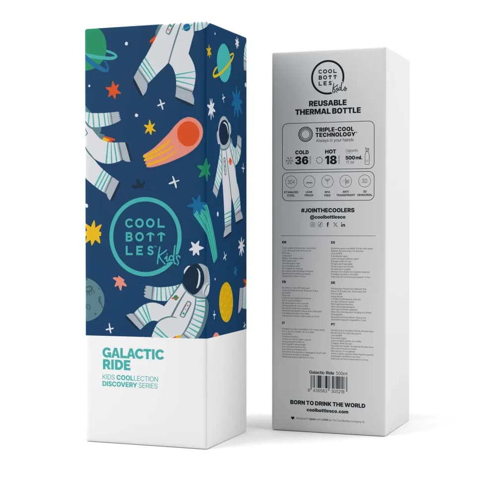 Dětská nerezová termolahev COOL BOTTLES Candy Land třívrstvá 350ml 3D - náhled 4