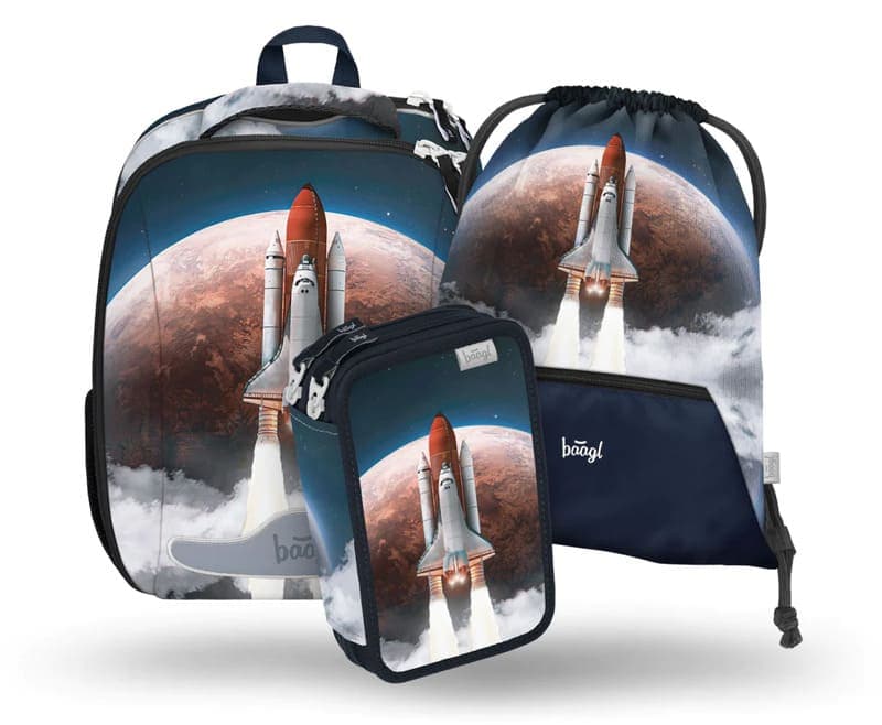 BAAGL školní aktovka pro prvňáčky Shelly Space Shuttle