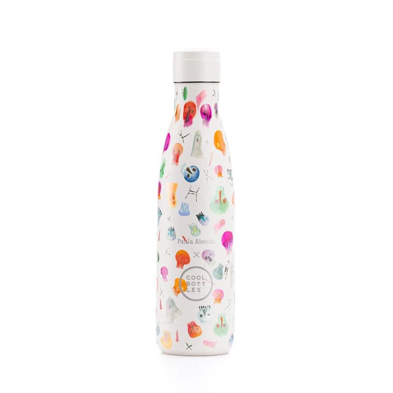 Dětská nerezová termolahev COOL BOTTLES Kids Crazy skulls třívrstvá 260ml - náhled 2